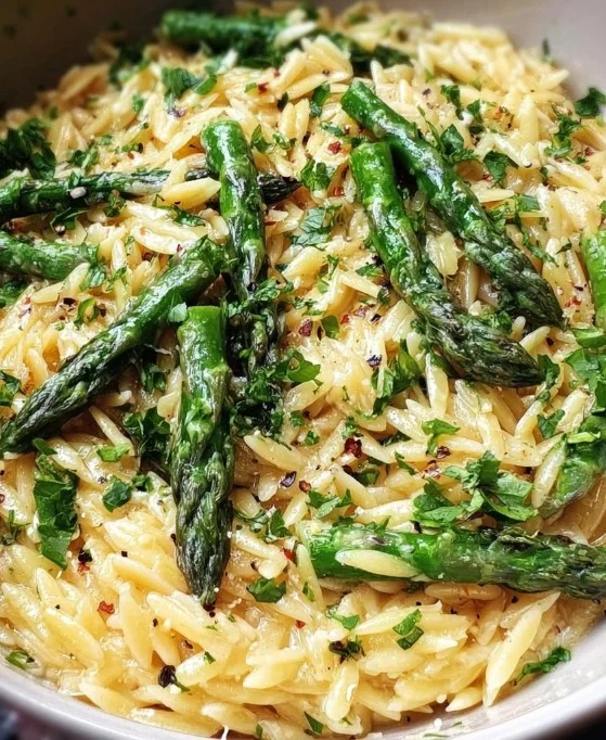 Orzo Pasta with Asparagus 20 Garlic Butter Orzo Pasta with Asparagus