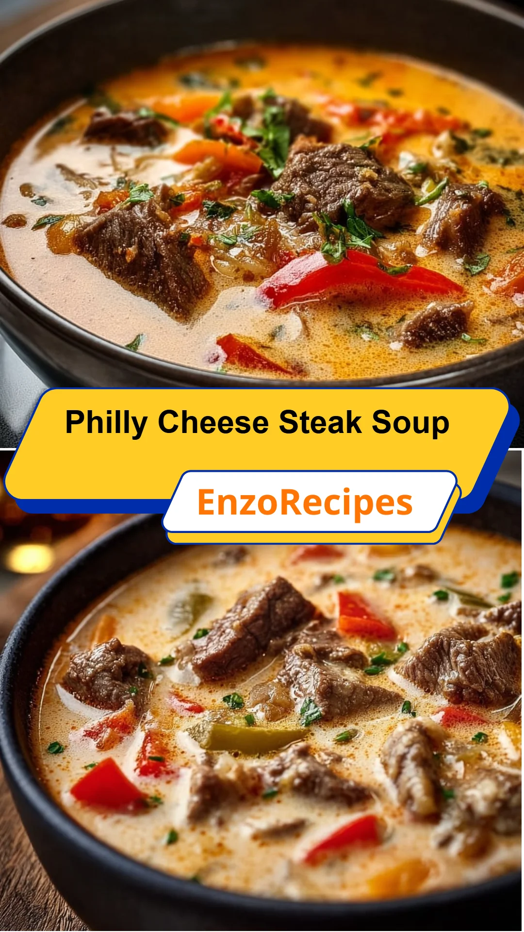 Philly Cheese Steak Soup 28 Philly Cheese Steak Soup