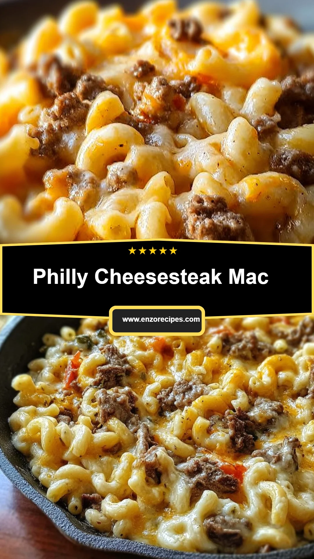 Philly Cheesesteak Mac 8 Philly Cheesesteak Mac