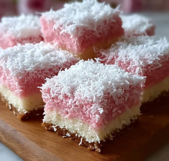 Pink Coconut Snowball Cake Bars 22 Indulgent Pink Coconut Snowball Cake Bars You Can't Resist