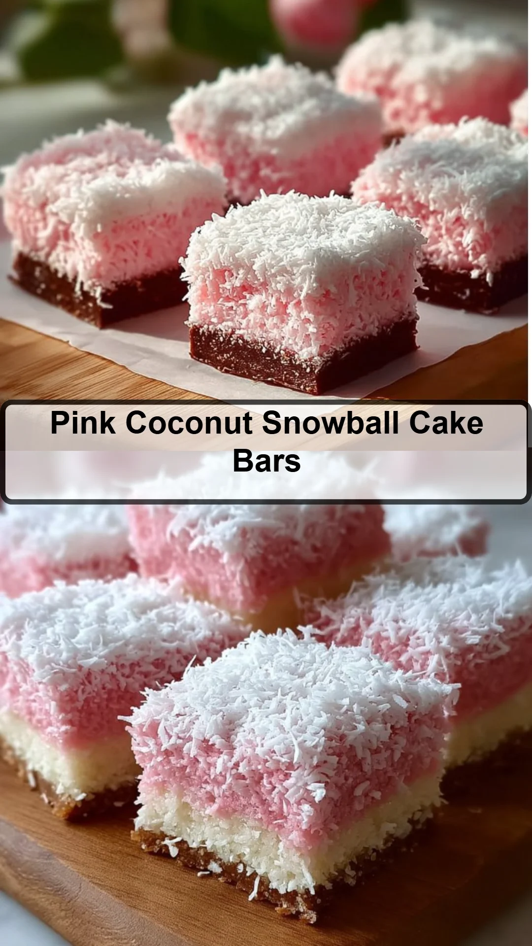 Pink Coconut Snowball Cake Bars 23 Pink Coconut Snowball Cake Bars