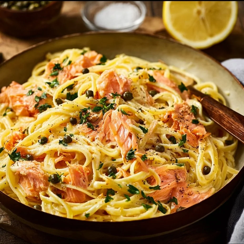 Savory Smoked Salmon Linguine 23 Savory Smoked Salmon Linguine