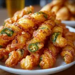 Crispy Spicy Jalapeno Twists ready to be enjoyed as a flavorful snack