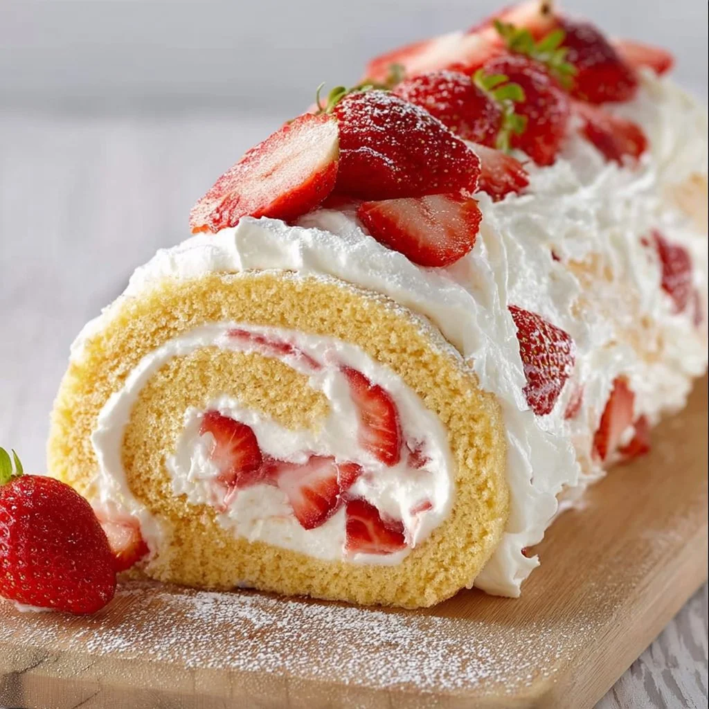 Strawberry Shortcake Cake Roll 6 Strawberry Shortcake Cake Roll