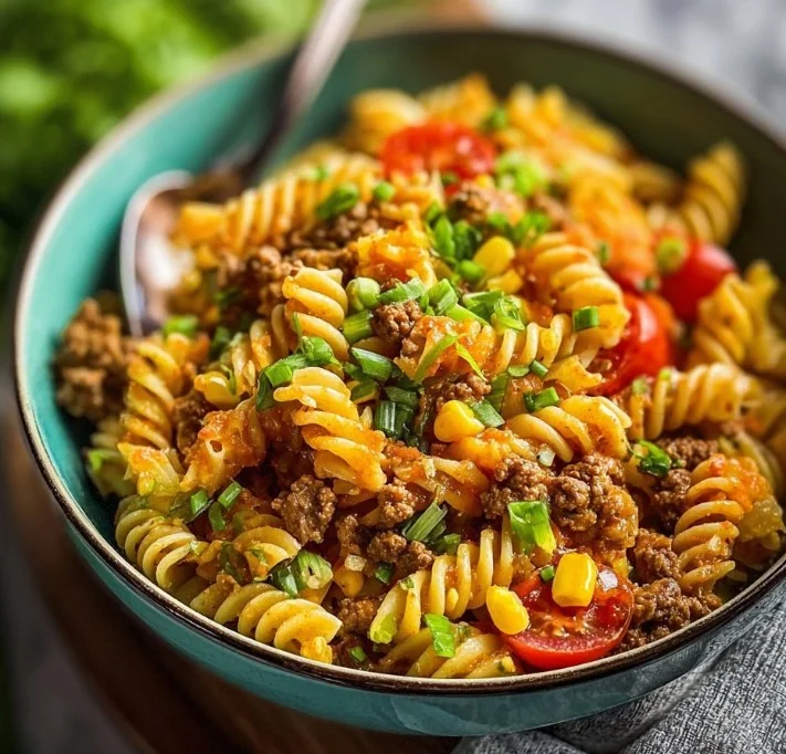 Taco Pasta Salad 24 Homemade Taco Pasta Salad