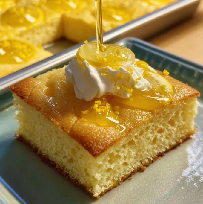 Triple Lemon Poke Cake 7 Triple Lemon Poke Cake