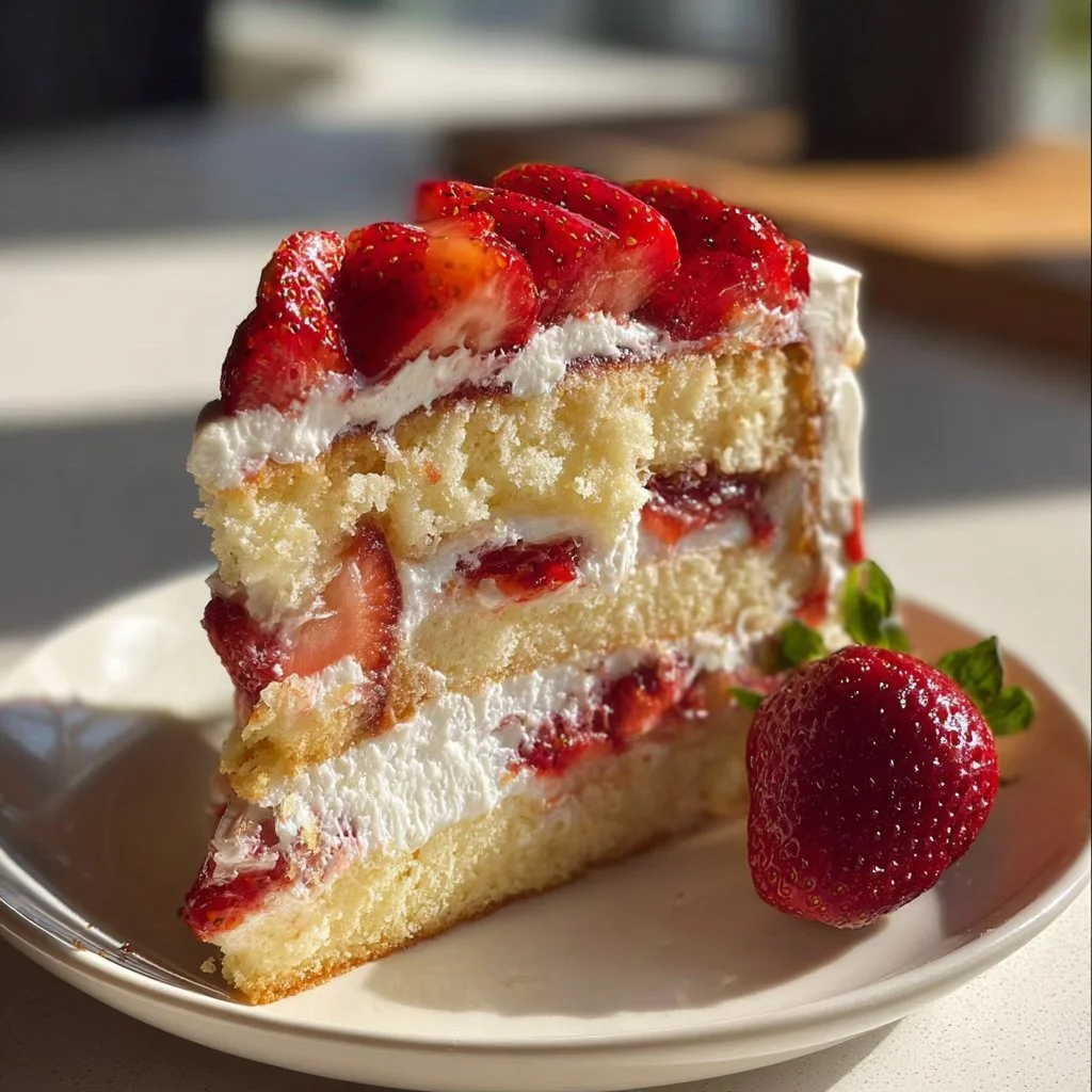 Unforgettable Strawberry Shortcake Cake 6 Unforgettable Strawberry Shortcake Cake