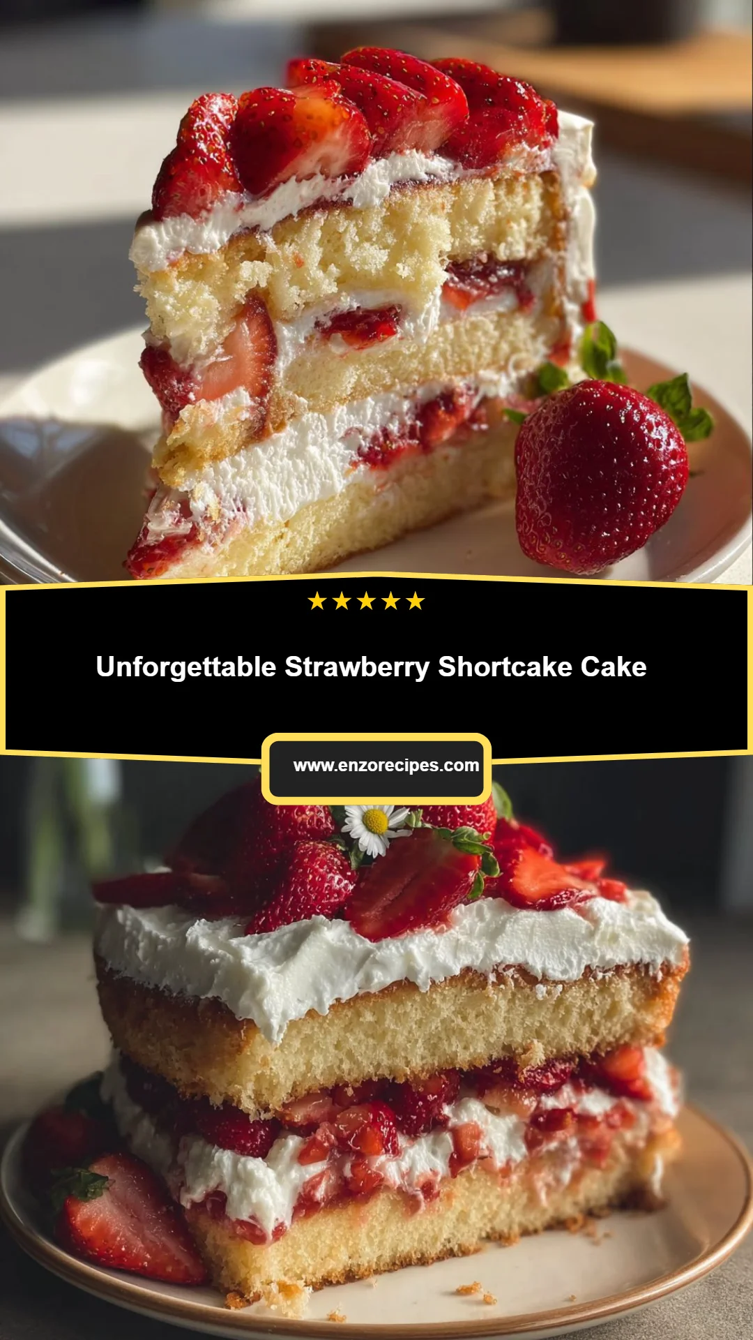 Unforgettable Strawberry Shortcake Cake 8 Unforgettable Strawberry Shortcake Cake
