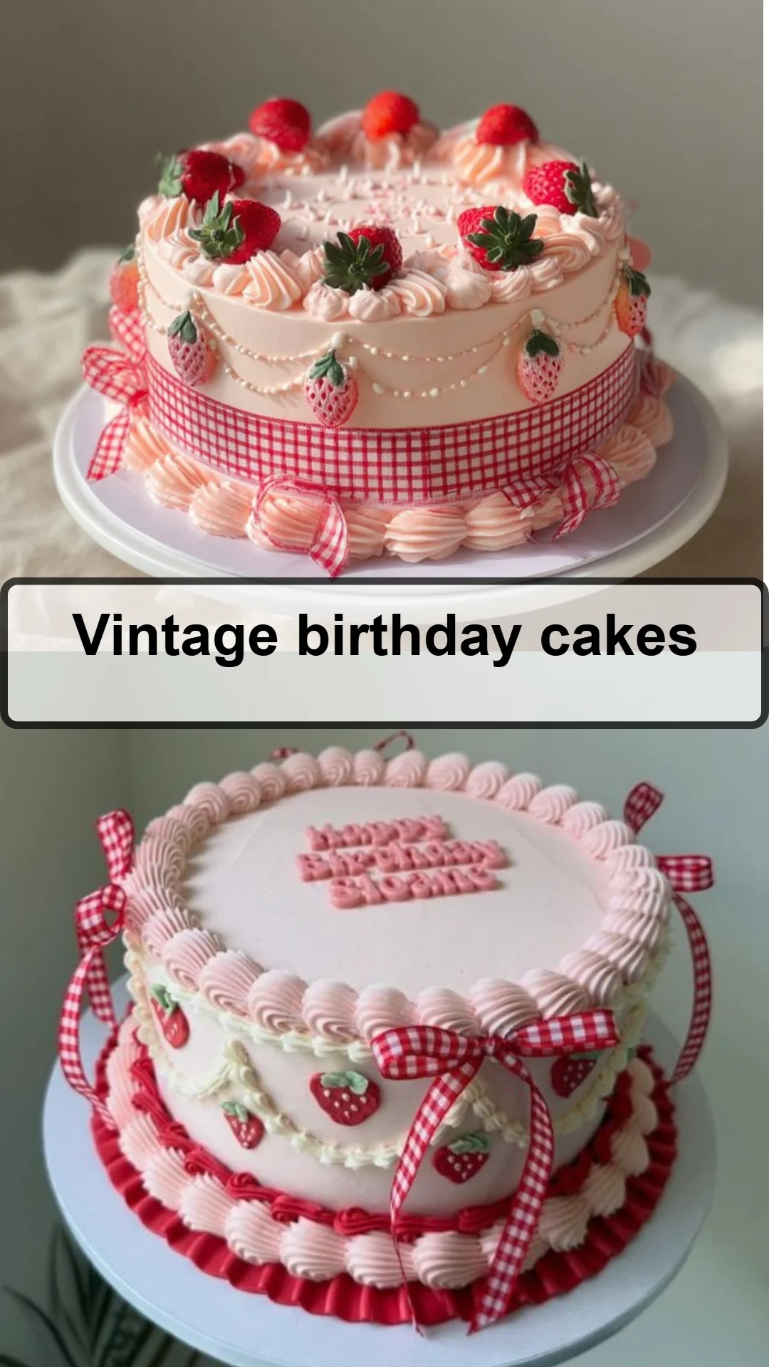 Vintage birthday cakes 30 Vintage birthday cakes