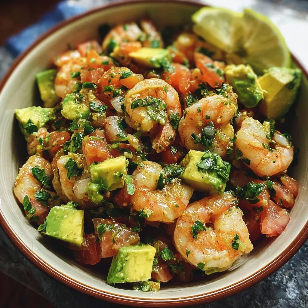 Avocado Salsa Shrimp Salad