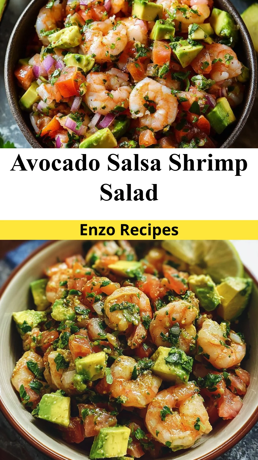 Avocado Salsa Shrimp Salad