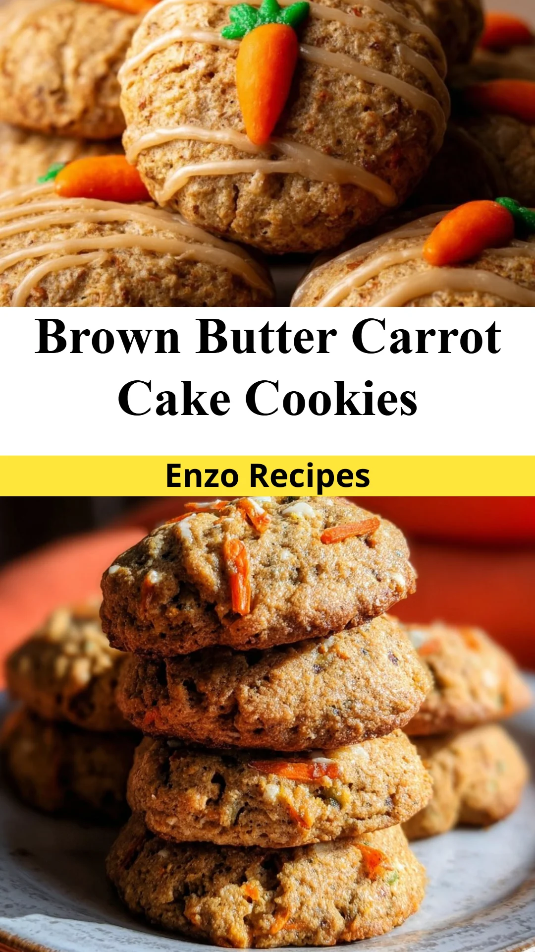 Brown Butter Carrot Cake Cookies