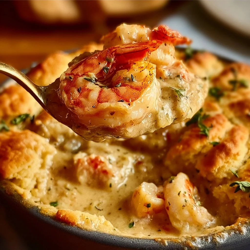 Cheddar Bay Biscuit Seafood Pot Pie