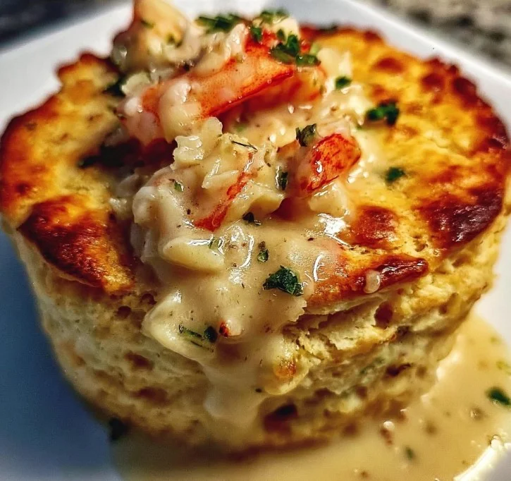 Cheddar Bay Biscuit Seafood Pot Pie