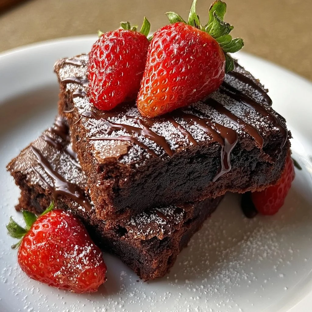 Chocolate Covered Strawberry Brownies