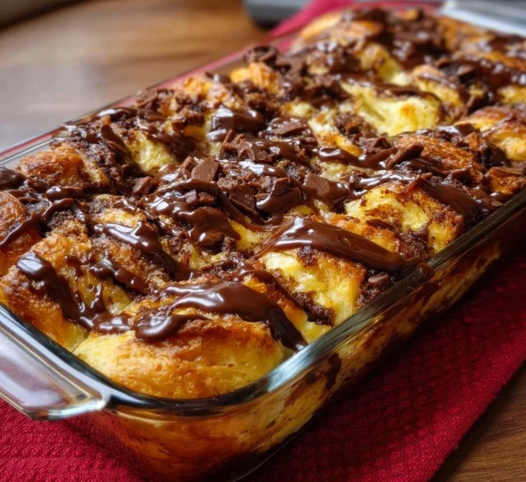 Chocolate Croissant Breakfast Bake 20 Chocolate Croissant Breakfast Bake