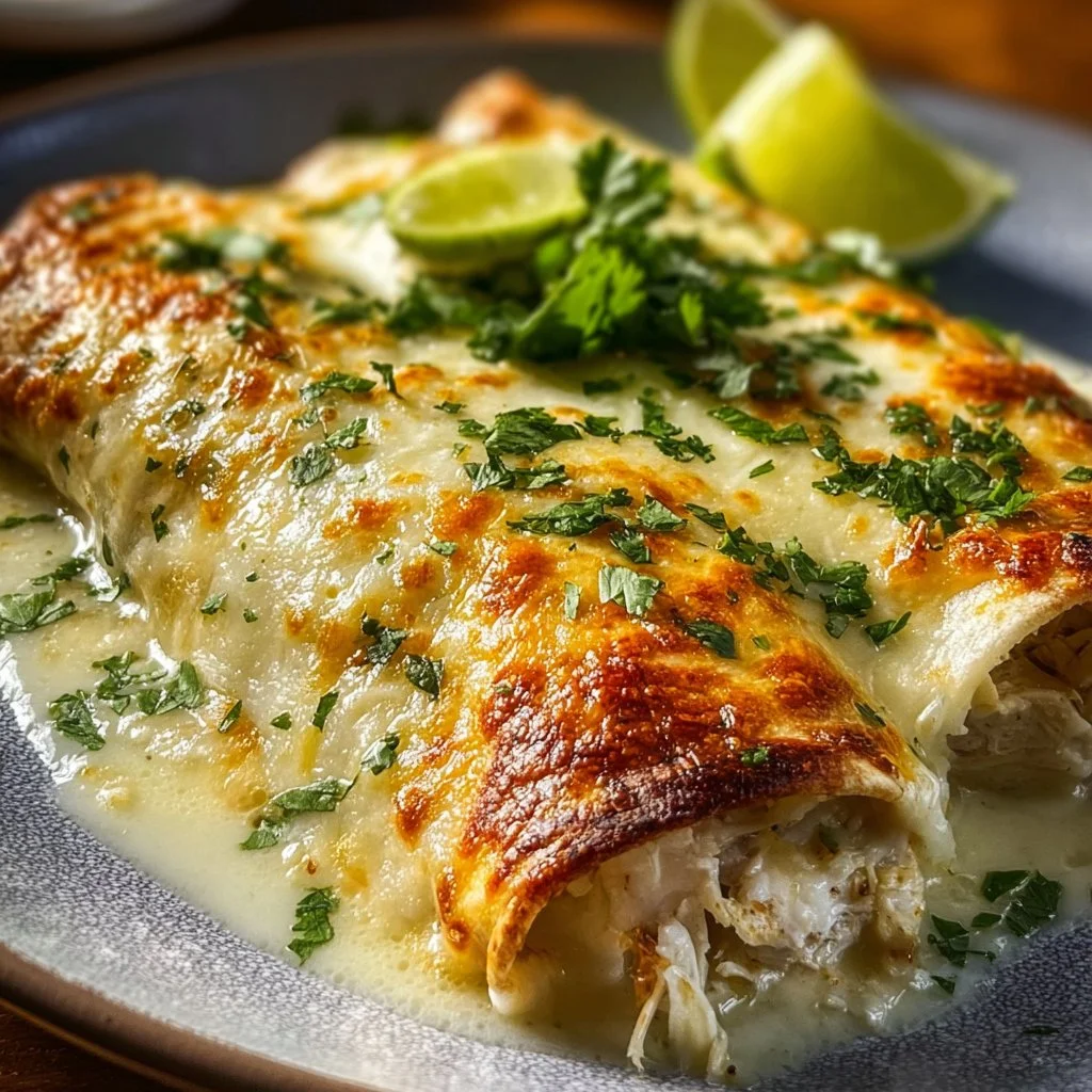 Creamy Chicken Enchiladas