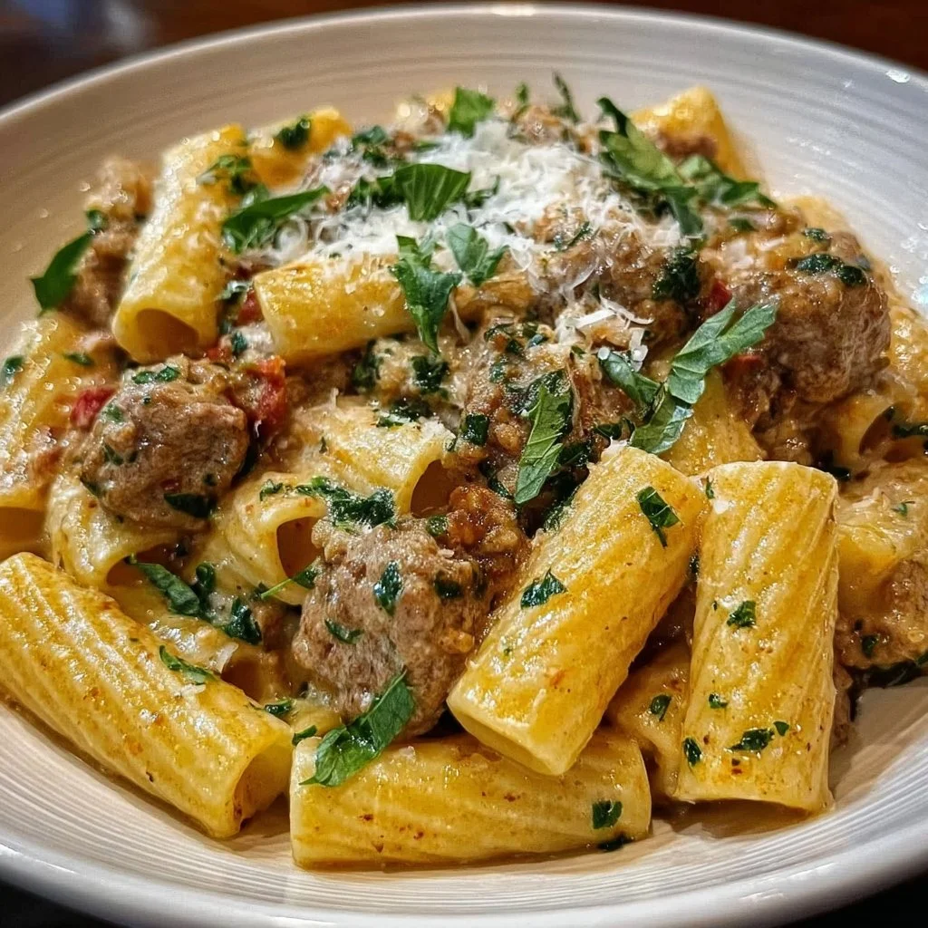 Creamy Italian Sausage Rigatoni