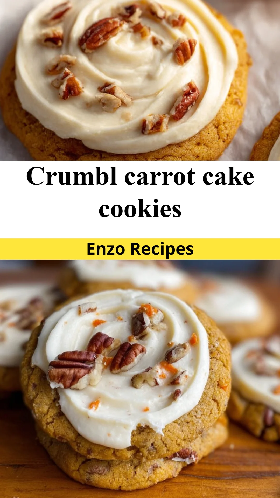 Crumbl carrot cake cookies