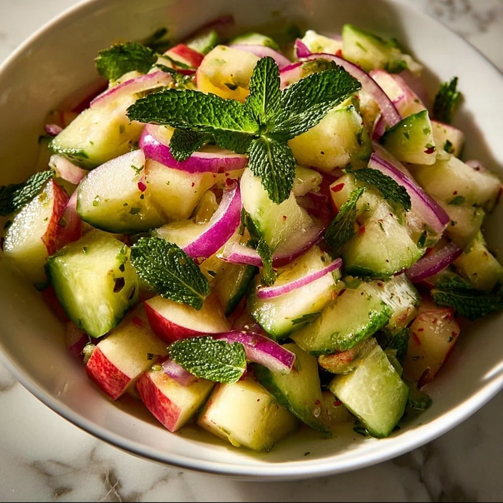 Cucumber and Apple Salad with Lemon-Honey Vinaigrette