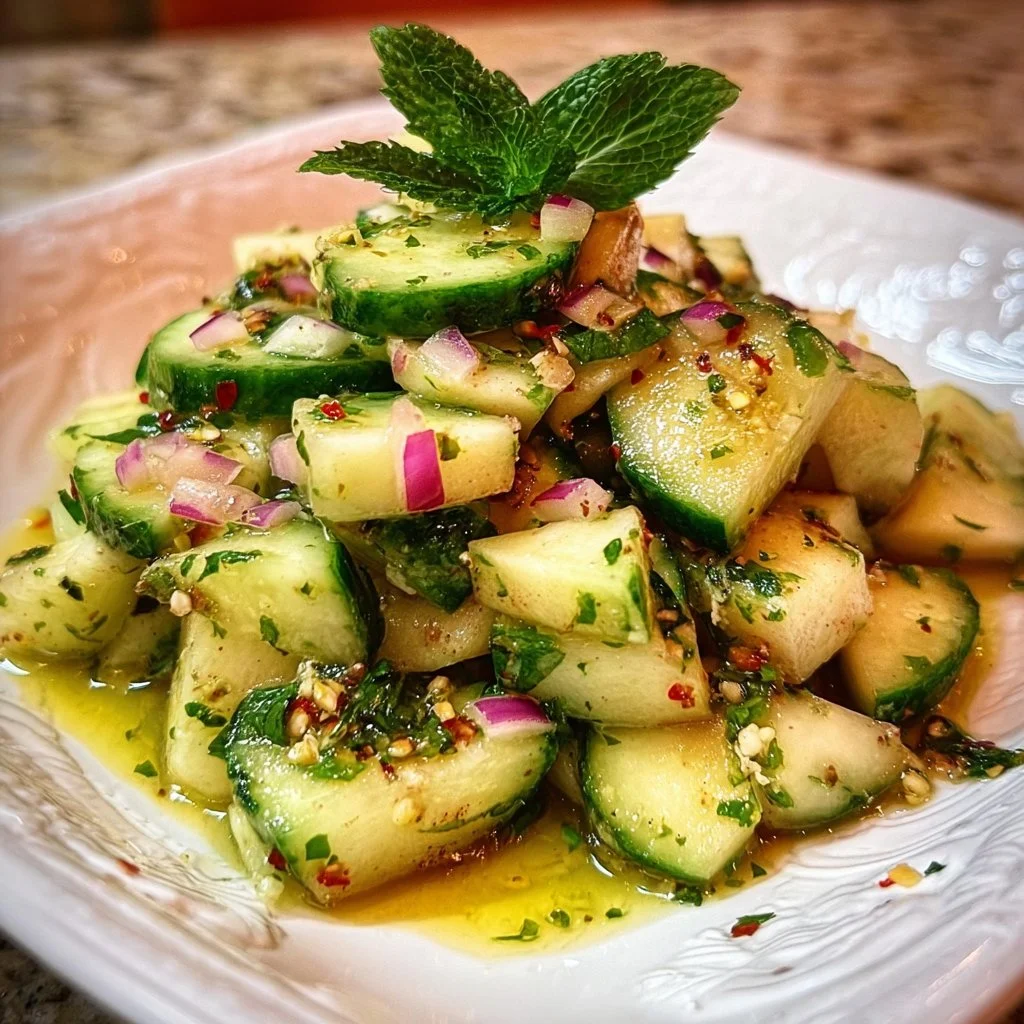 Cucumber and Apple Salad with Lemon-Honey Vinaigrette