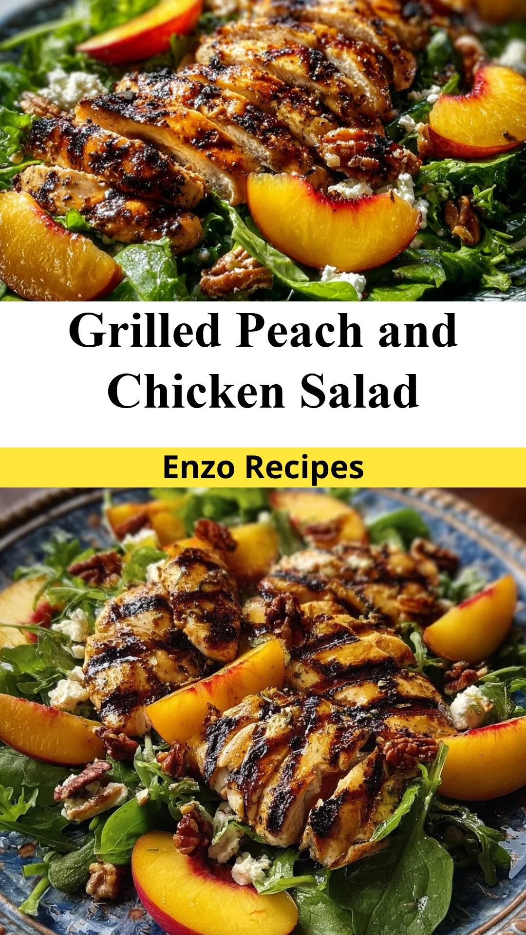 Grilled Peach and Chicken Salad