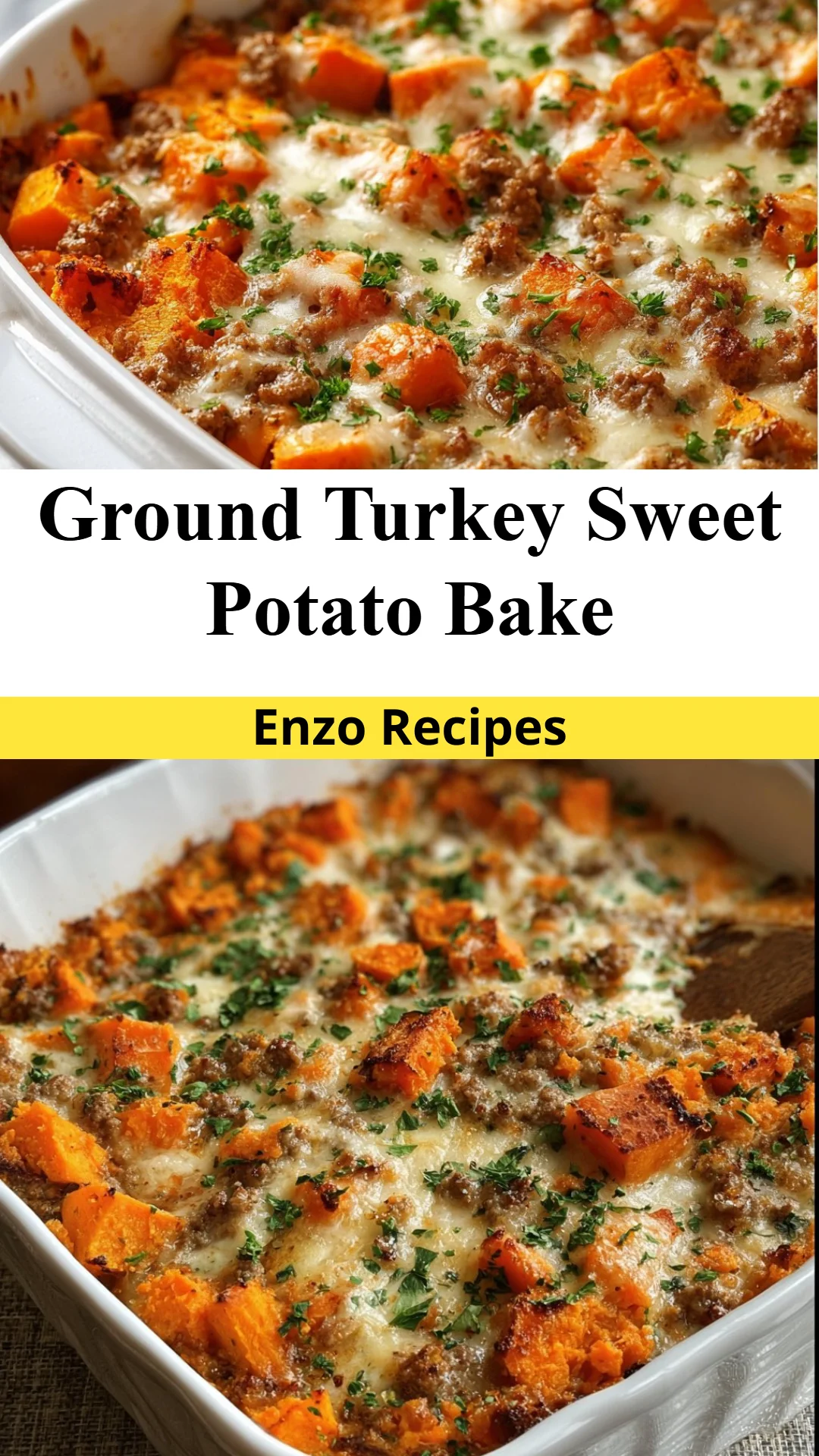 Ground Turkey Sweet Potato Bake