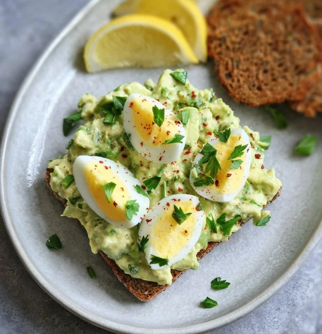 Herby Avocado Egg Salad (10-minute lunch!)