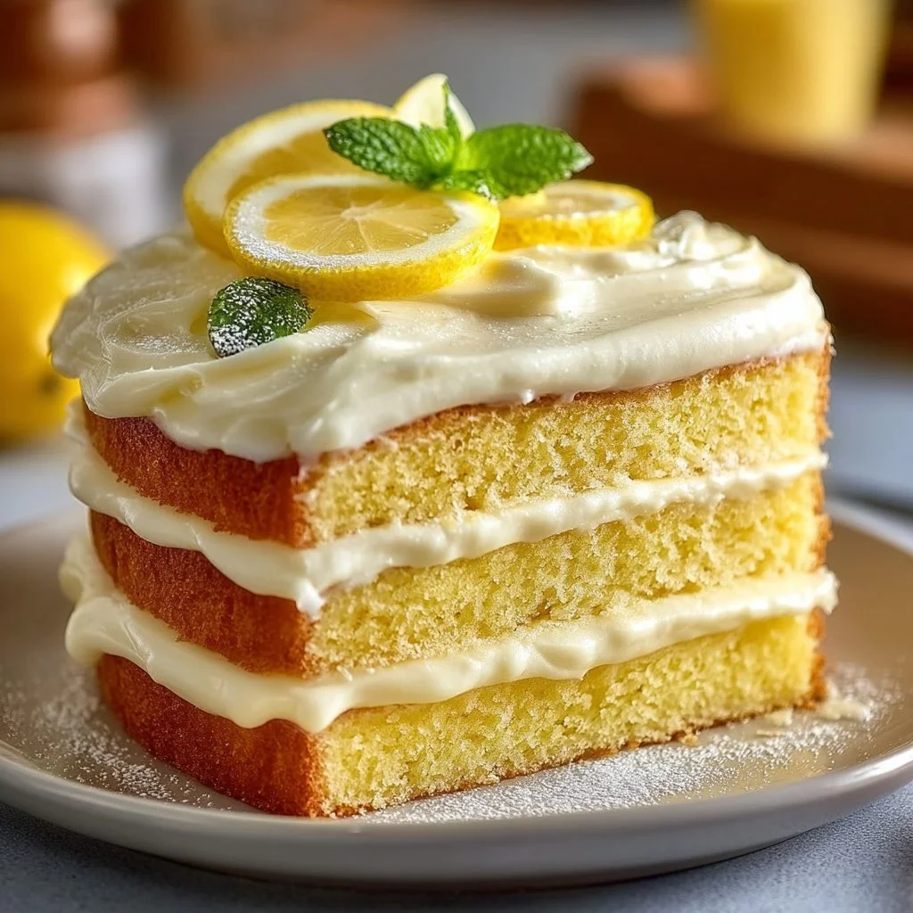 Italian Lemon Cream Cake 6 Italian Lemon Cream Cake
