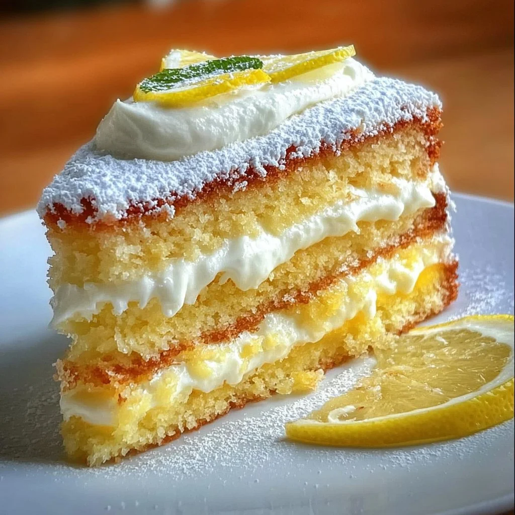 Italian Lemon Cream Cake 7 Italian Lemon Cream Cake