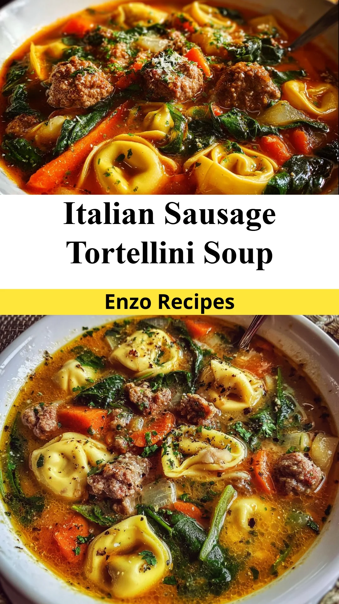 Italian Sausage Tortellini Soup