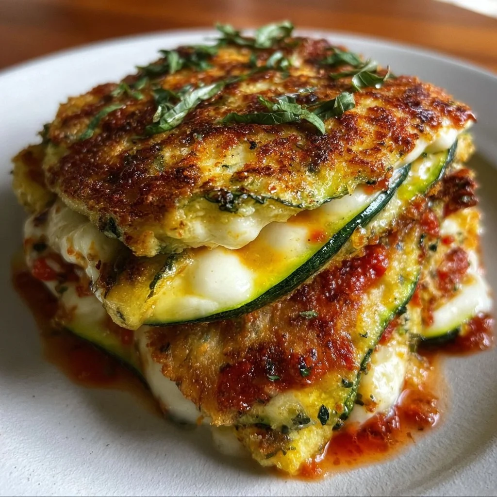 Layered Zucchini Ricotta Melts