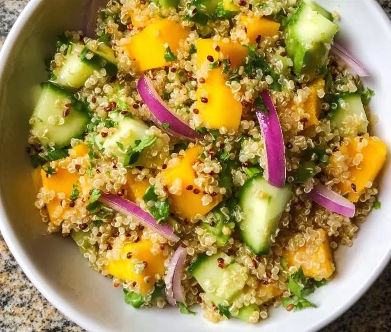 Mango Cucumber Quinoa Salad