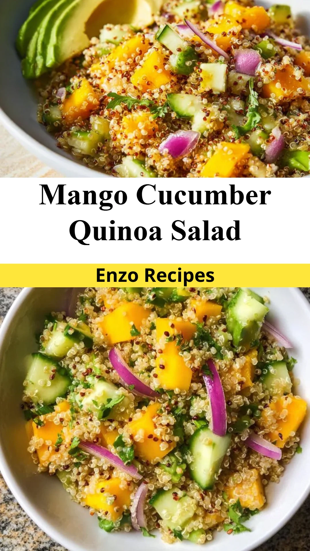 Mango Cucumber Quinoa Salad