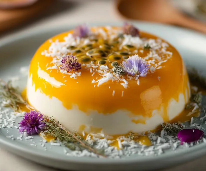Mango Passion Fruit Coconut Dessert