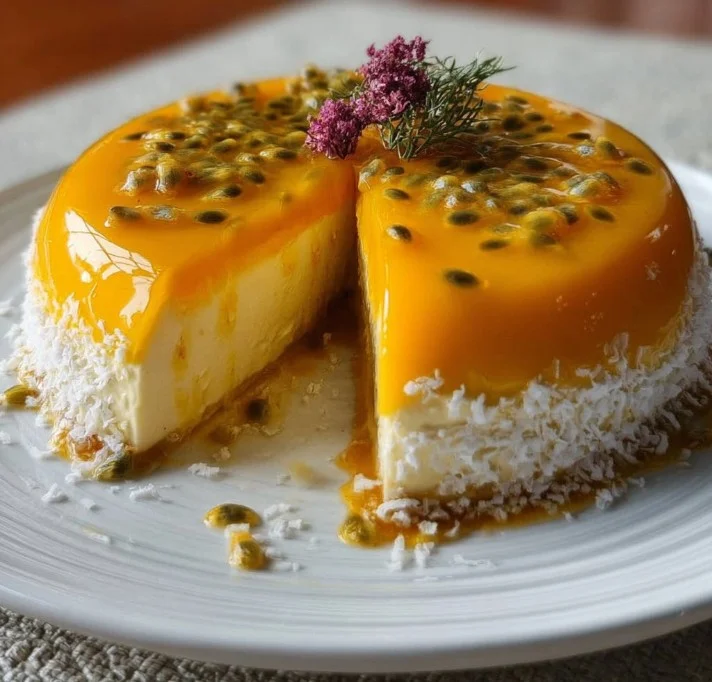 Mango Passion Fruit Coconut Dessert