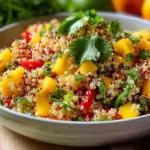 Delicious Mango Quinoa Salad with fresh ingredients and vibrant colors