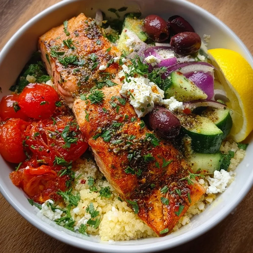Mediterranean Salmon Bowl