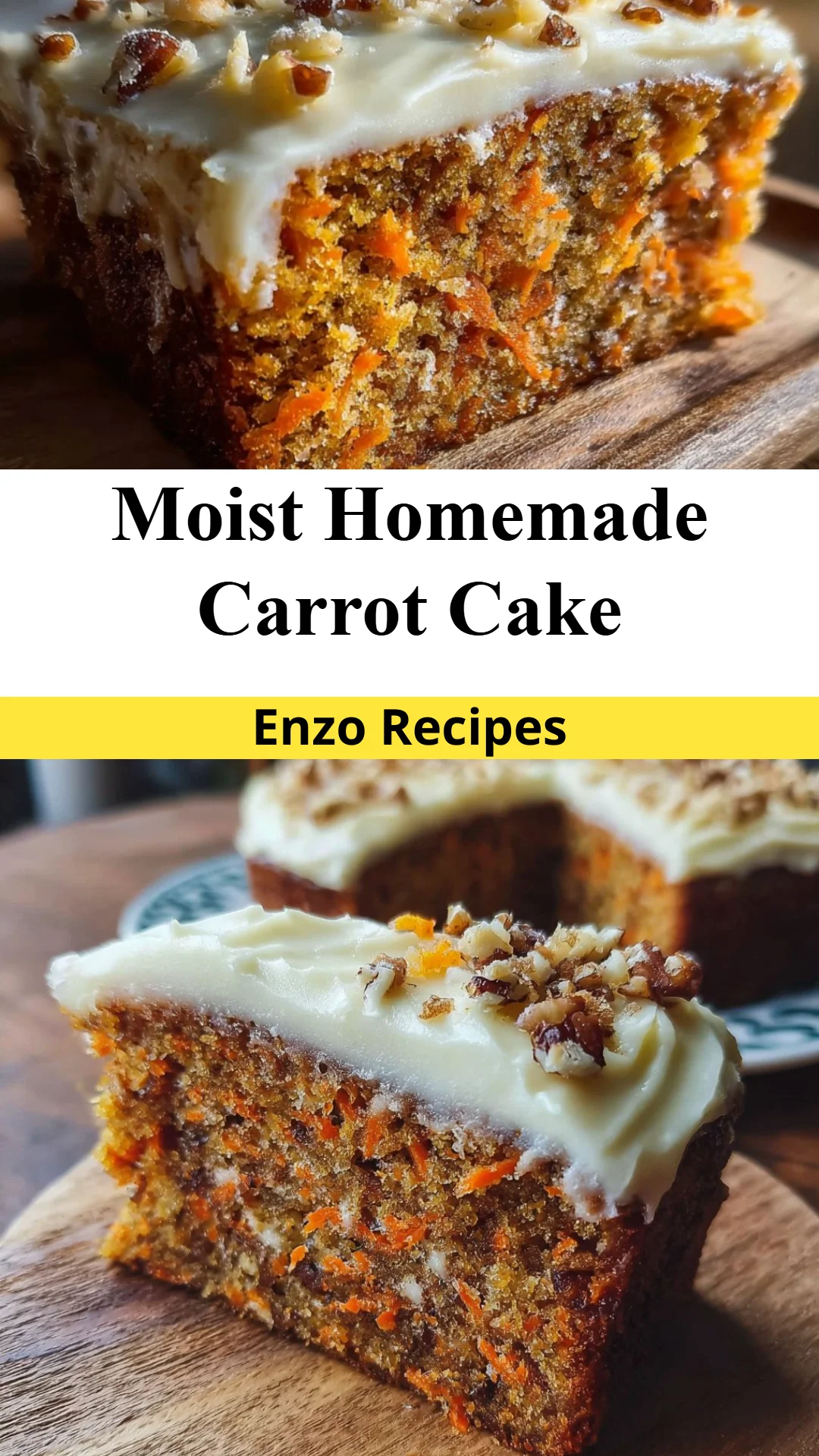 Moist Homemade Carrot Cake