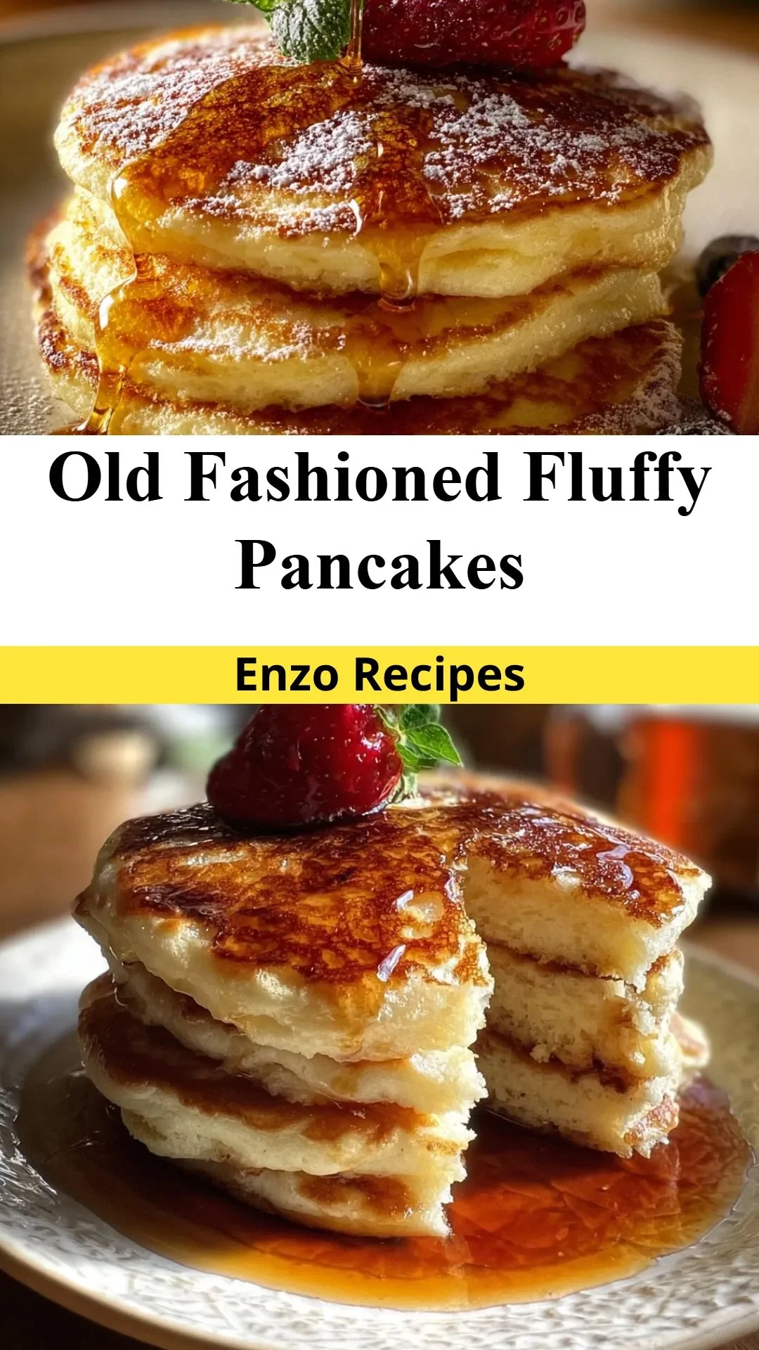 Old Fashioned Fluffy Pancakes
