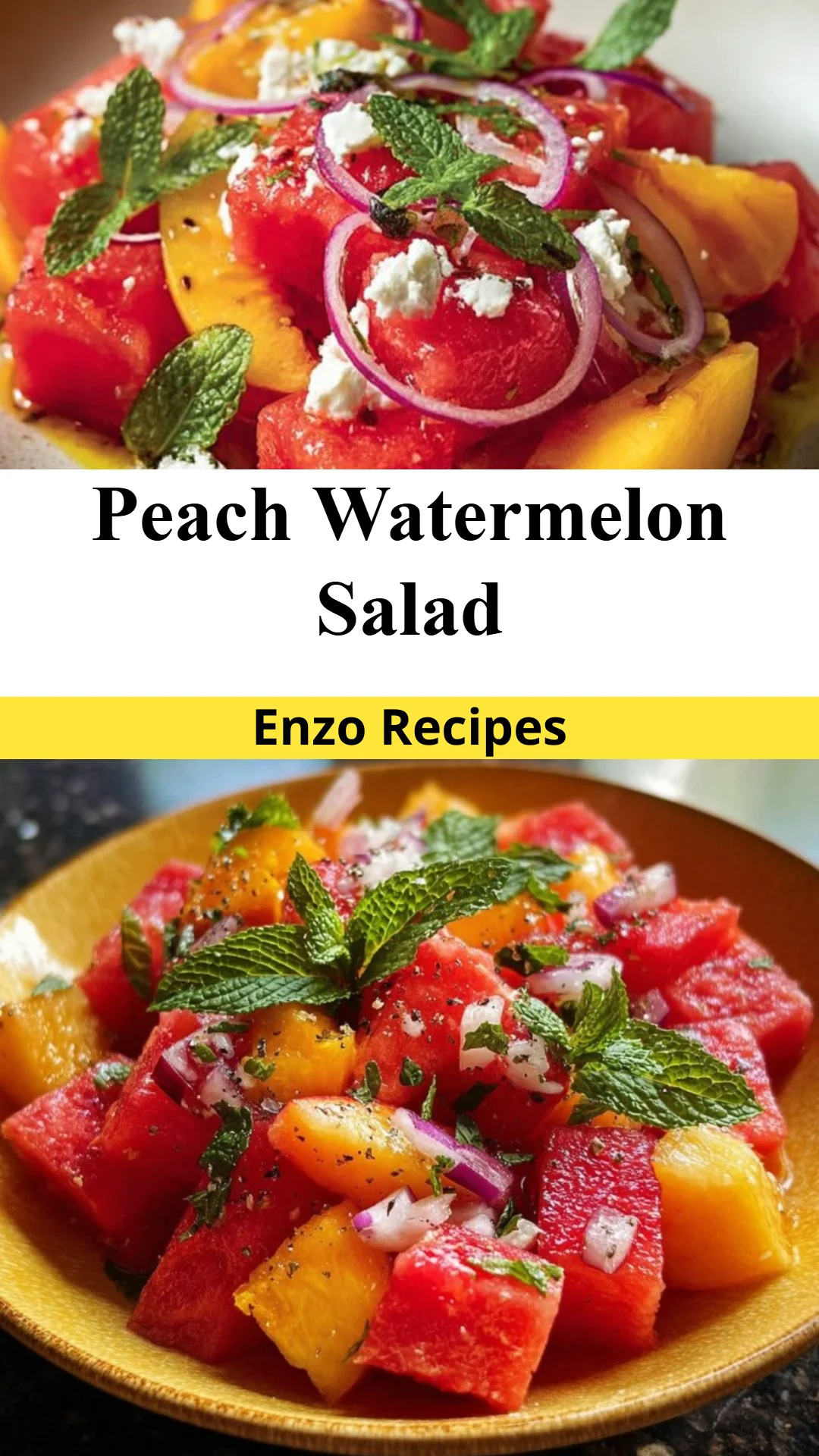 Peach Watermelon Salad