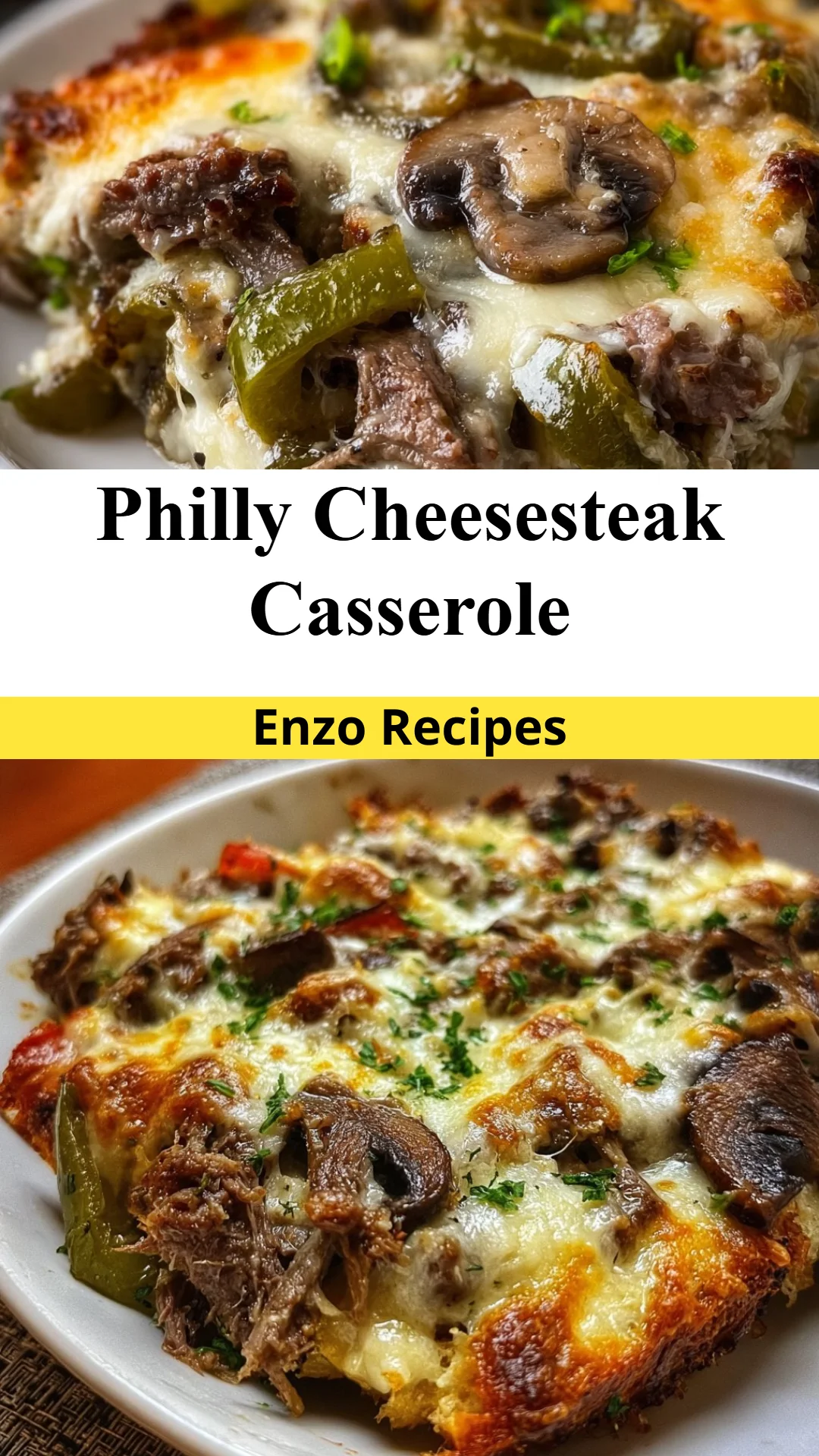 Philly Cheesesteak Casserole