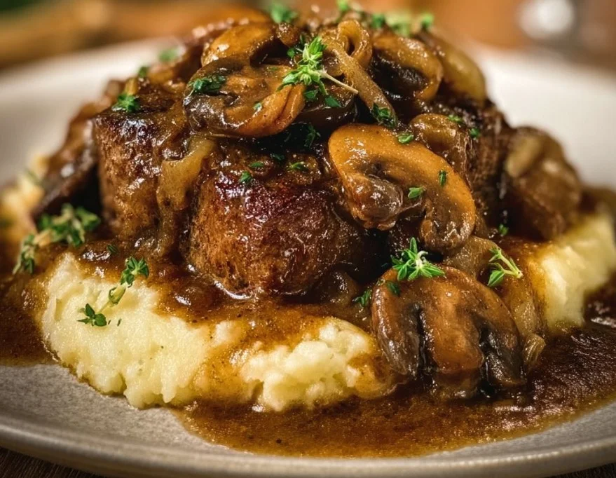 Slow-Cooked Cube Steak in Savory Gravy