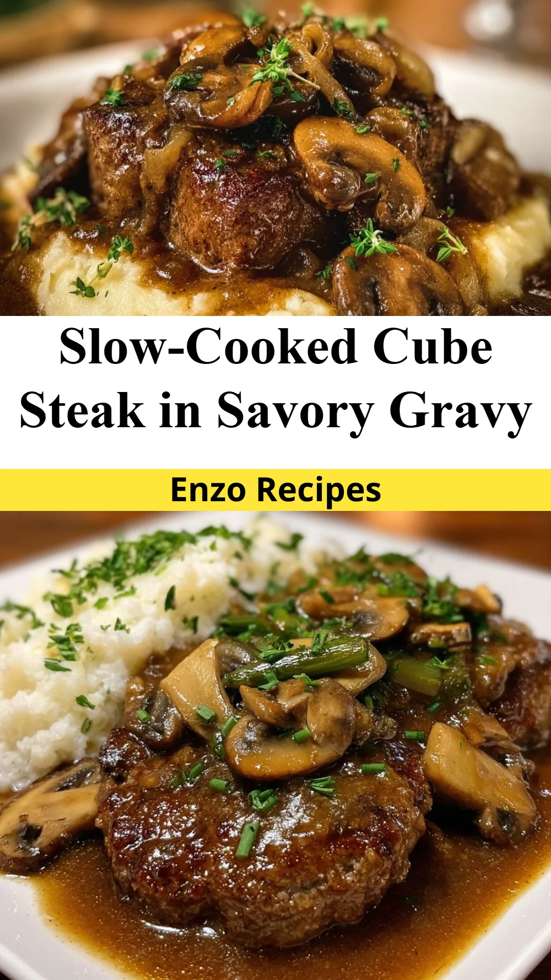 Slow-Cooked Cube Steak in Savory Gravy