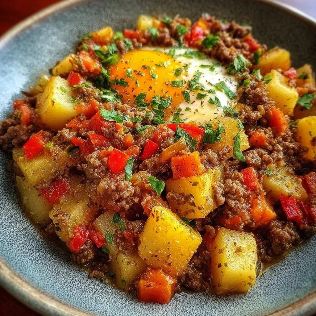 Slow Cooker Hamburger Hash