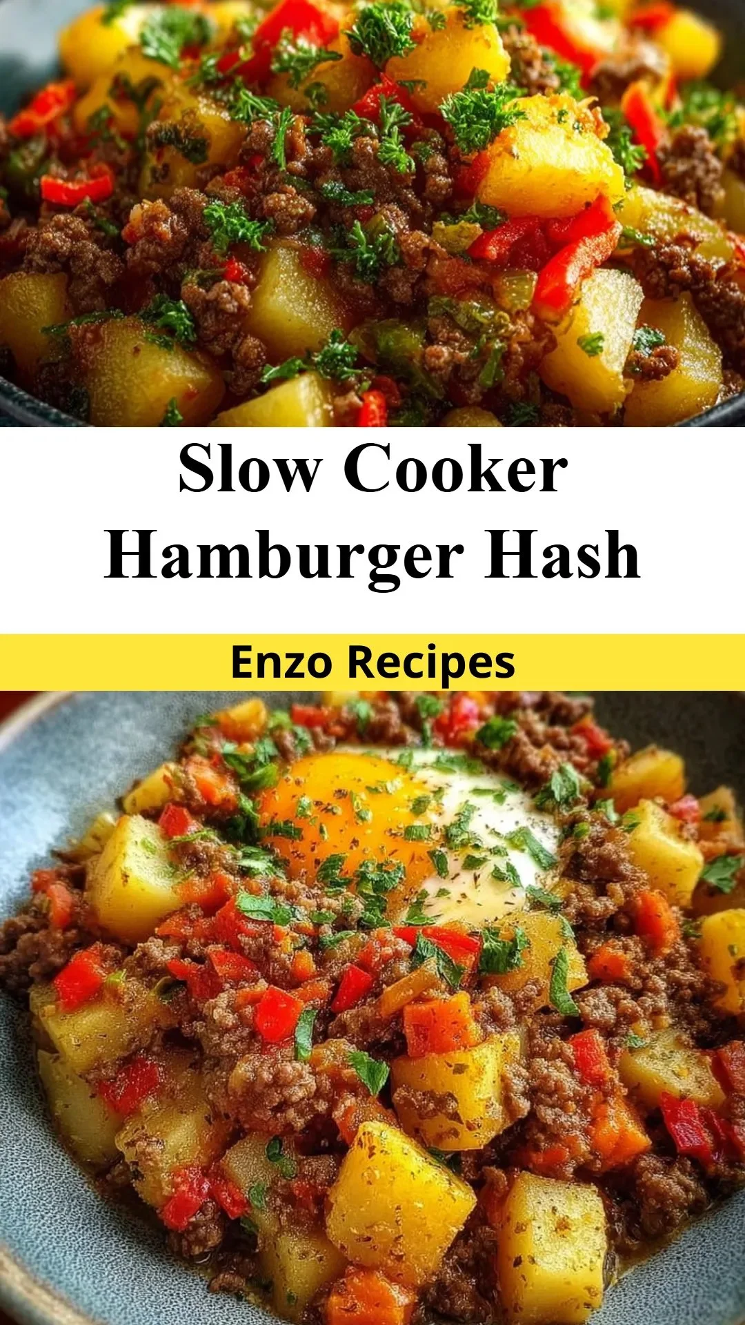 Slow Cooker Hamburger Hash