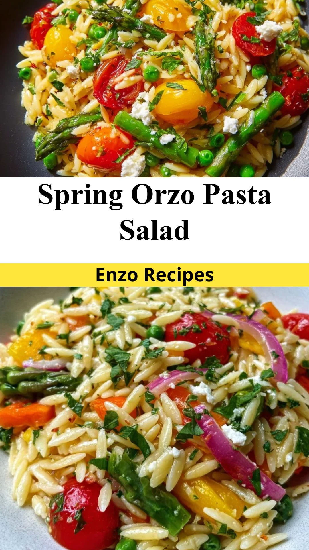 Spring Orzo Pasta Salad