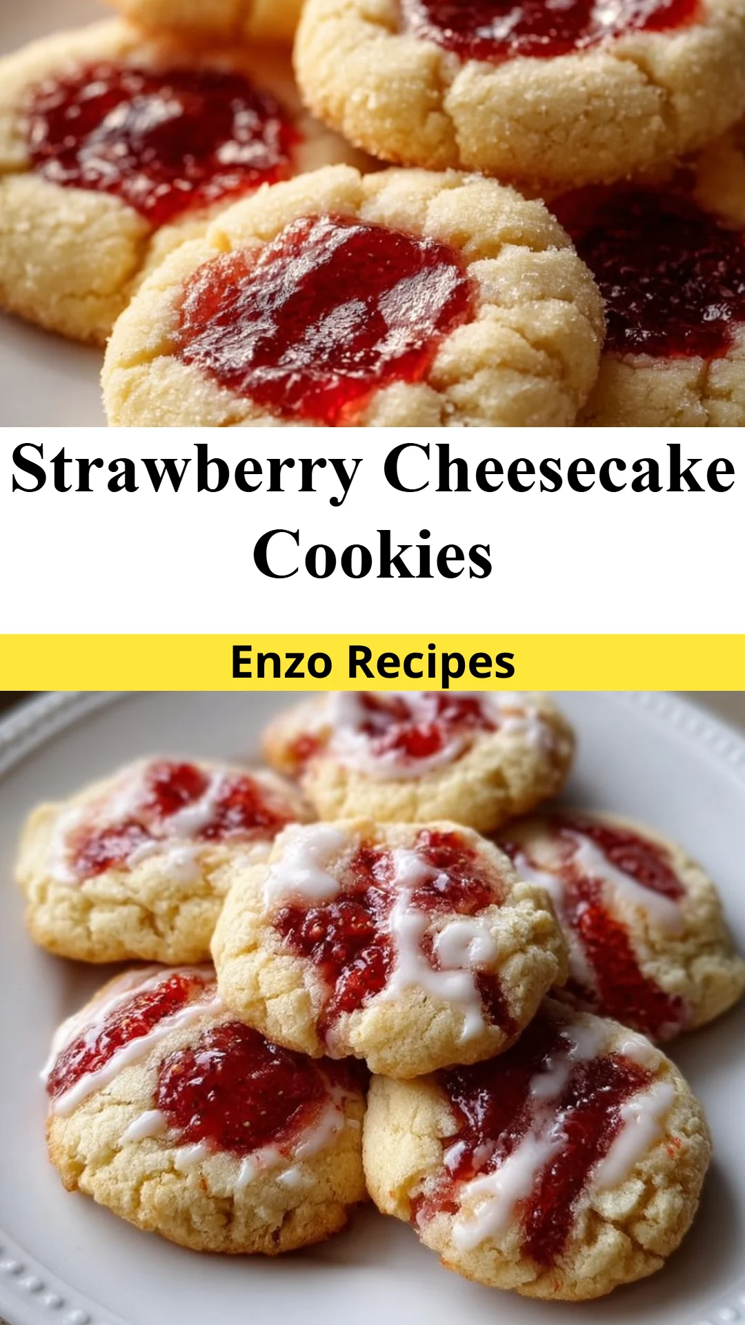 Strawberry Cheesecake Cookies