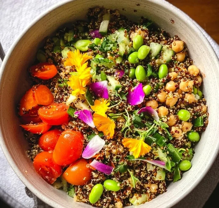 Garden Inspired Vegan Quinoa Salad